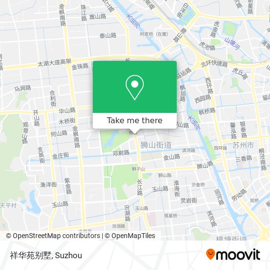 祥华苑别墅 map