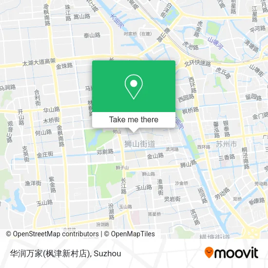 华润万家(枫津新村店) map