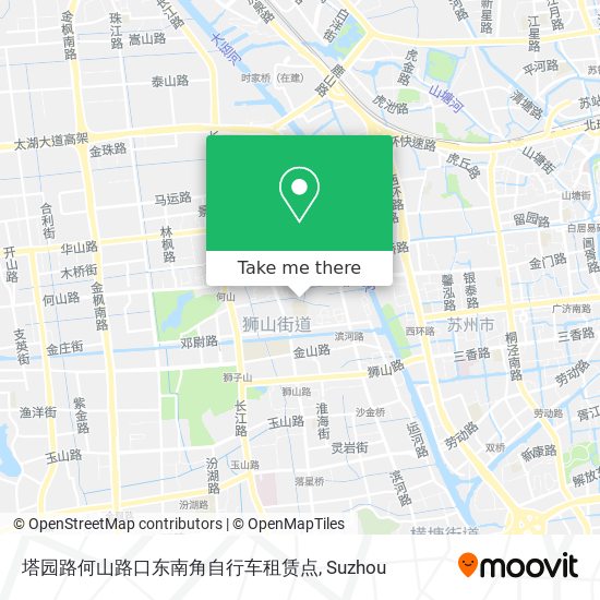 塔园路何山路口东南角自行车租赁点 map