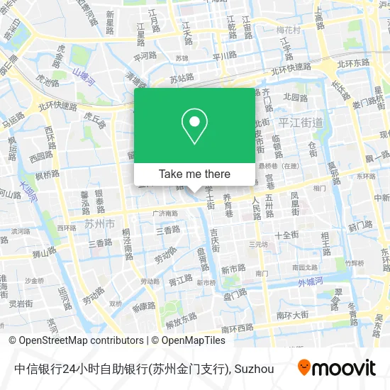 中信银行24小时自助银行(苏州金门支行) map