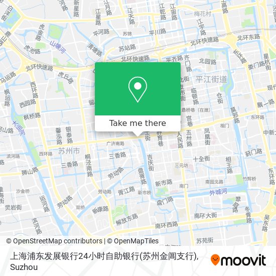 上海浦东发展银行24小时自助银行(苏州金阊支行) map