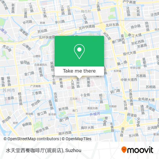 水天堂西餐咖啡厅(观前店) map