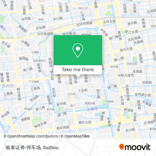 银泰证券-停车场 map