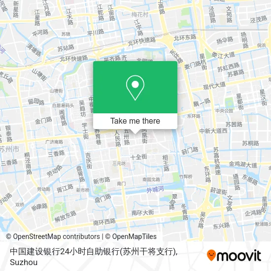 中国建设银行24小时自助银行(苏州干将支行) map