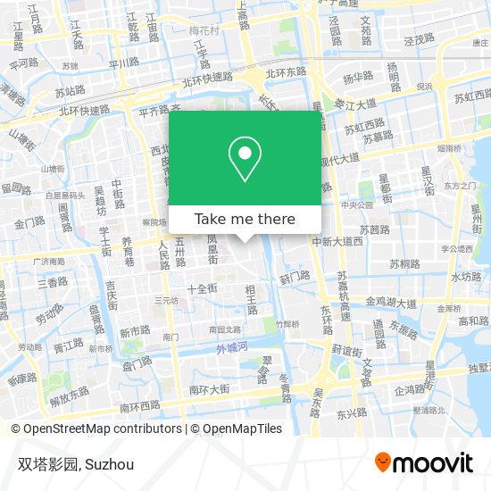 双塔影园 map