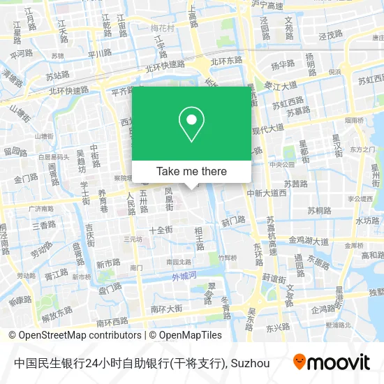 中国民生银行24小时自助银行(干将支行) map