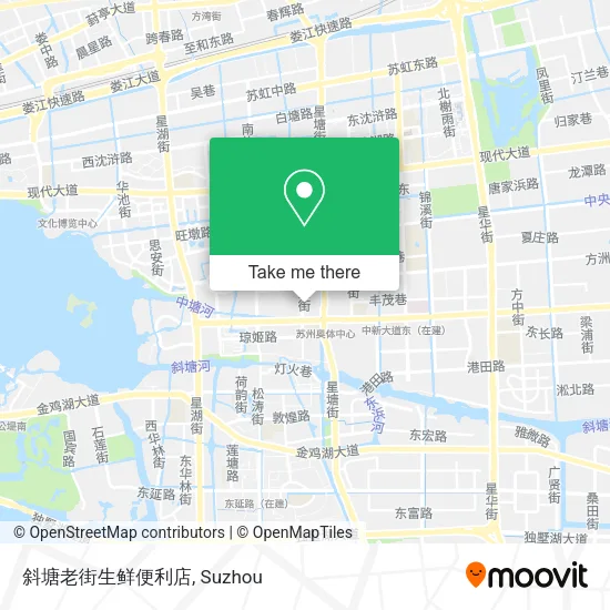 斜塘老街生鲜便利店 map