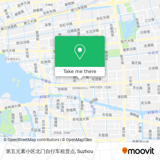 第五元素小区北门自行车租赁点 map