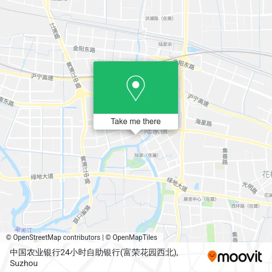 中国农业银行24小时自助银行(富荣花园西北) map