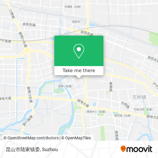 昆山市陆家镇委 map