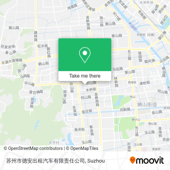 苏州市德安出租汽车有限责任公司 map