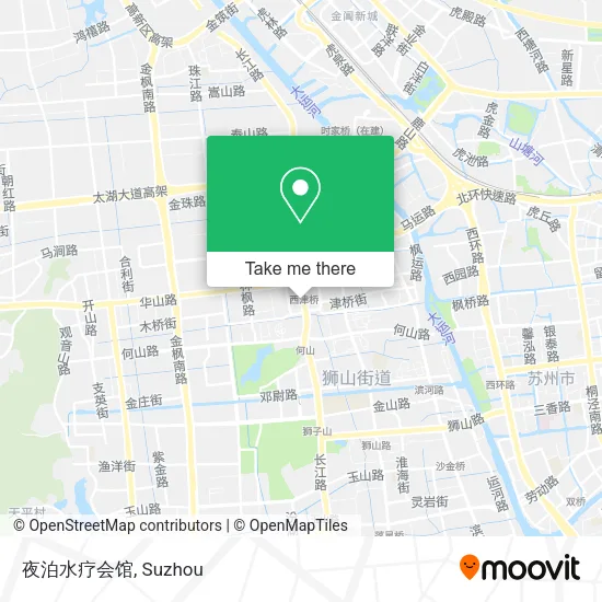 夜泊水疗会馆 map
