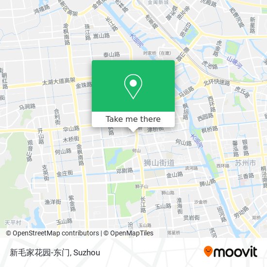 新毛家花园-东门 map