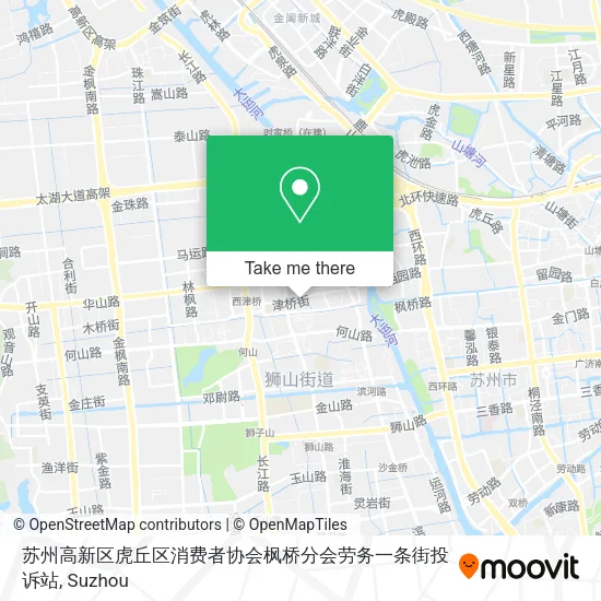 苏州高新区虎丘区消费者协会枫桥分会劳务一条街投诉站 map