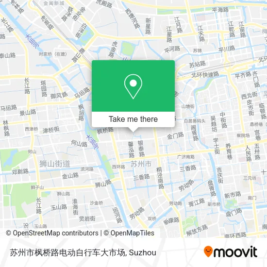 苏州市枫桥路电动自行车大市场 map