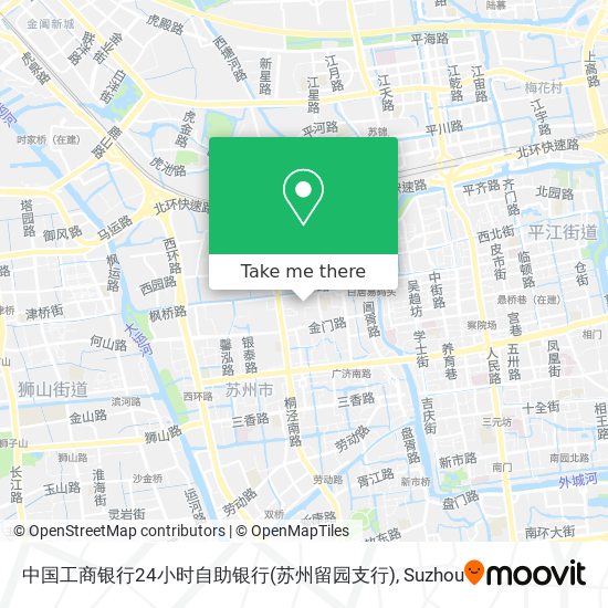 中国工商银行24小时自助银行(苏州留园支行) map