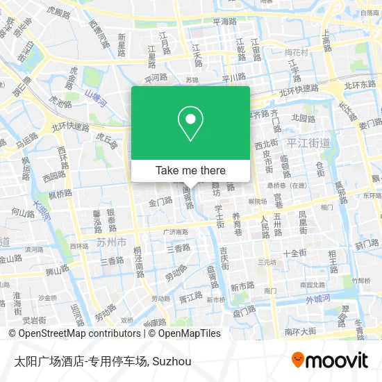 太阳广场酒店-专用停车场 map