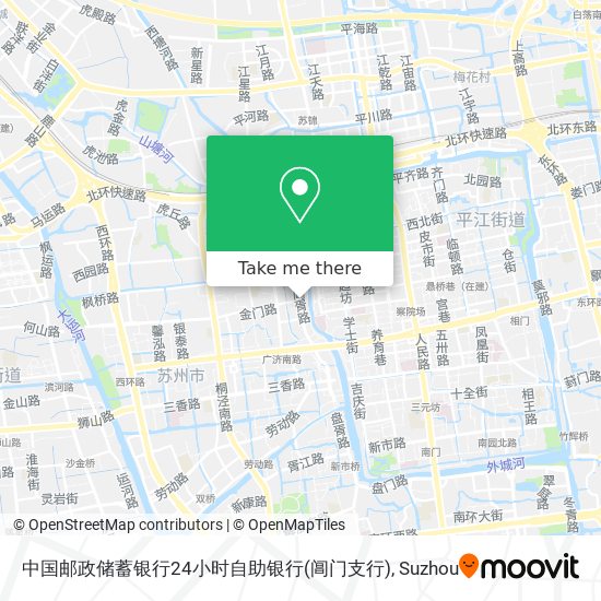 中国邮政储蓄银行24小时自助银行(阊门支行) map