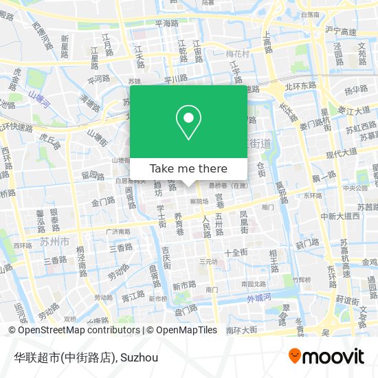 华联超市(中街路店) map