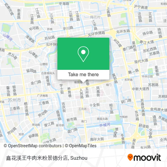 鑫花溪王牛肉米粉景德分店 map