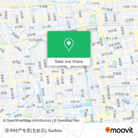 苏州特产专卖(玄妙店) map