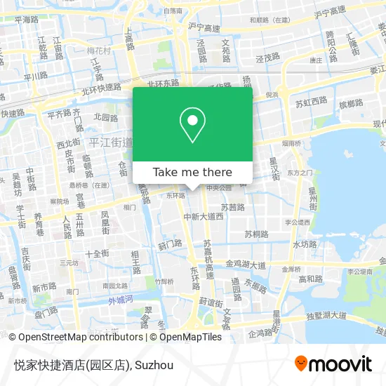 悦家快捷酒店(园区店) map