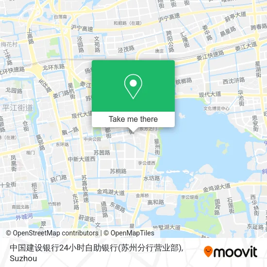 中国建设银行24小时自助银行(苏州分行营业部) map