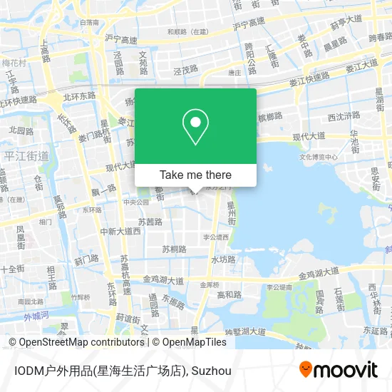 IODM户外用品(星海生活广场店) map
