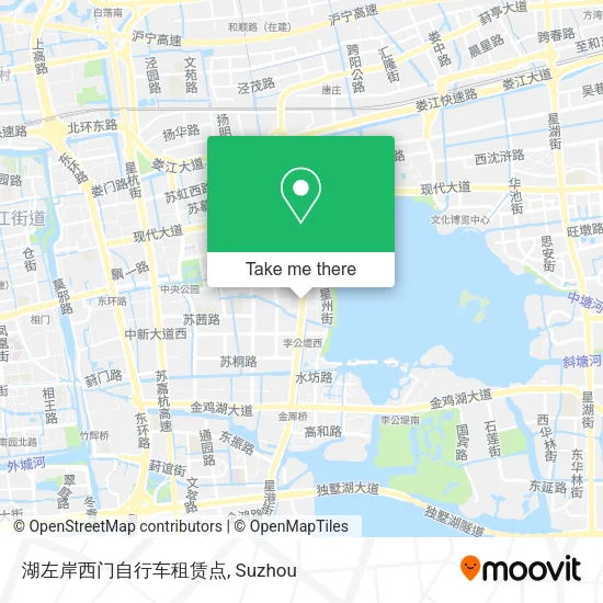 湖左岸西门自行车租赁点 map