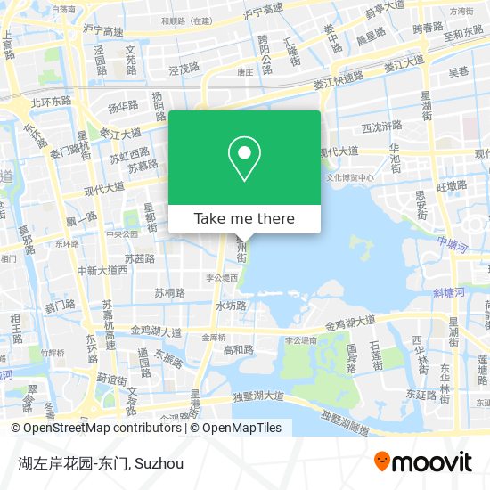 湖左岸花园-东门 map