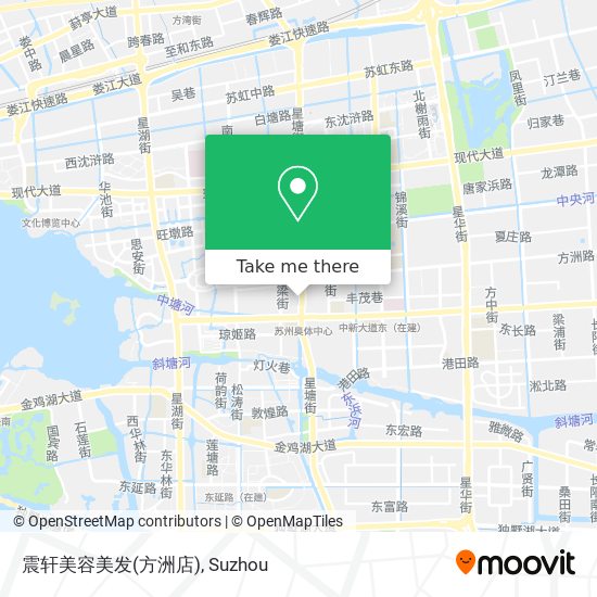 震轩美容美发(方洲店) map
