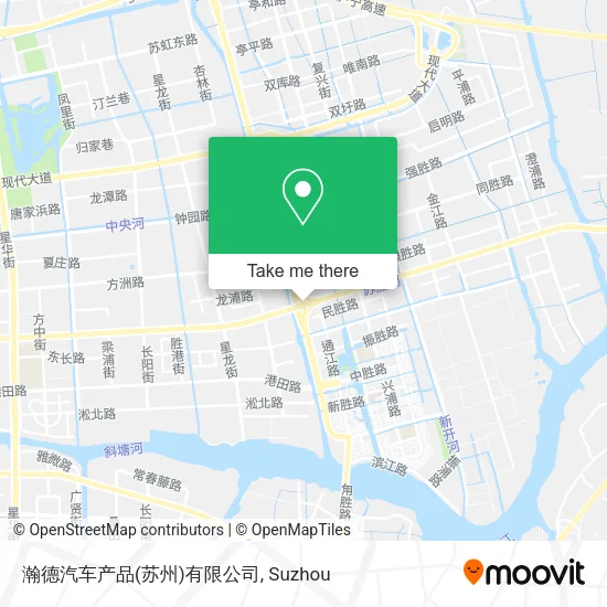 瀚德汽车产品(苏州)有限公司 map