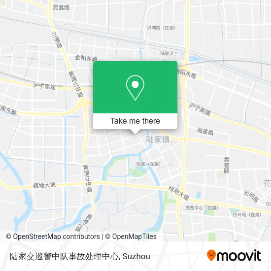 陆家交巡警中队事故处理中心 map