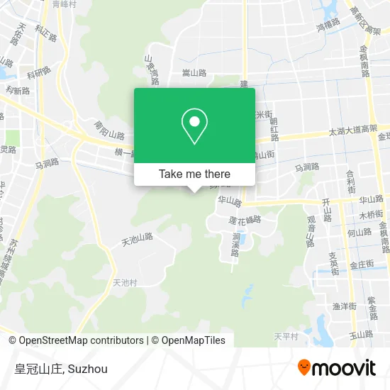皇冠山庄 map