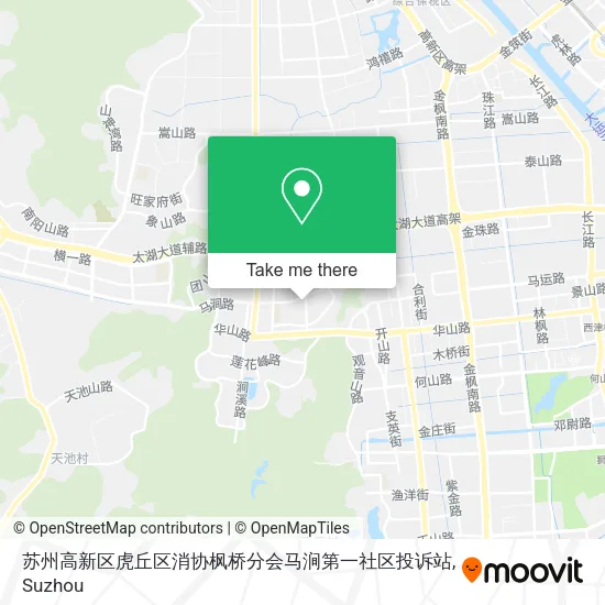 苏州高新区虎丘区消协枫桥分会马涧第一社区投诉站 map