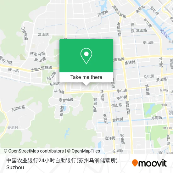 中国农业银行24小时自助银行(苏州马涧储蓄所) map