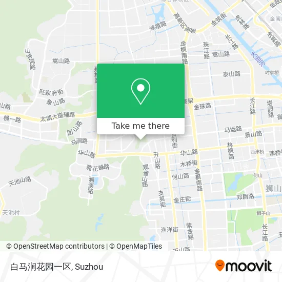 白马涧花园一区 map