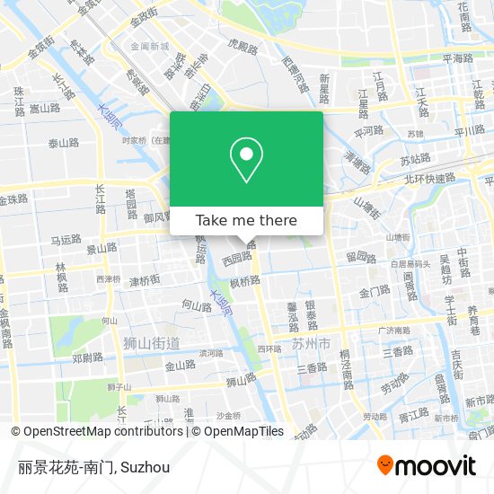 丽景花苑-南门 map