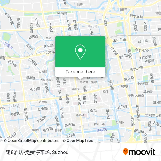 速8酒店-免费停车场 map