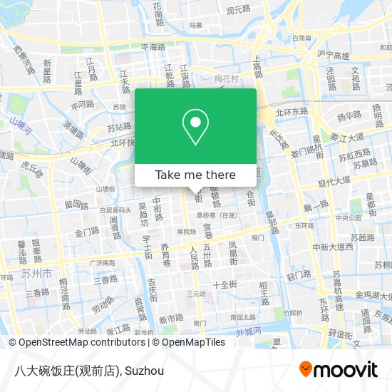 八大碗饭庄(观前店) map