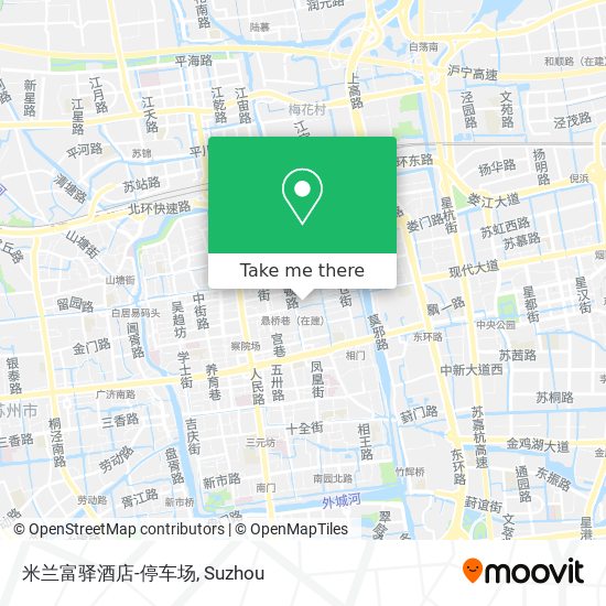 米兰富驿酒店-停车场 map