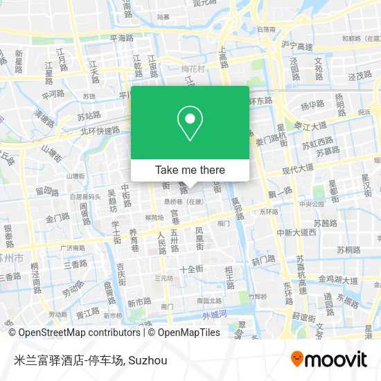 米兰富驿酒店-停车场 map