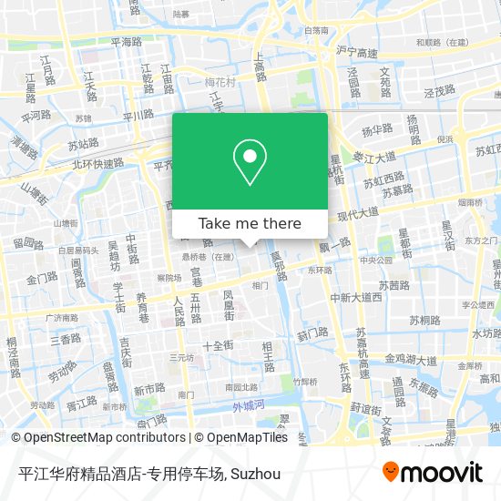 平江华府精品酒店-专用停车场 map