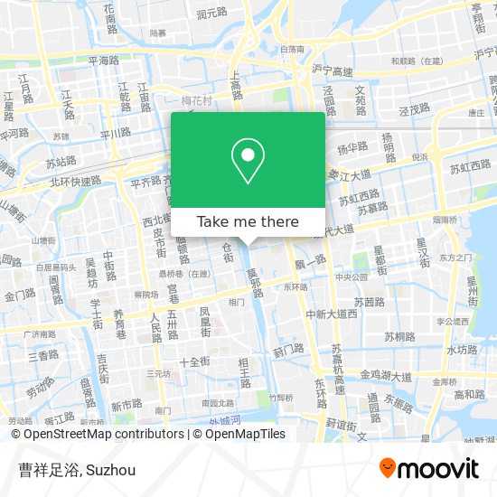 曹祥足浴 map