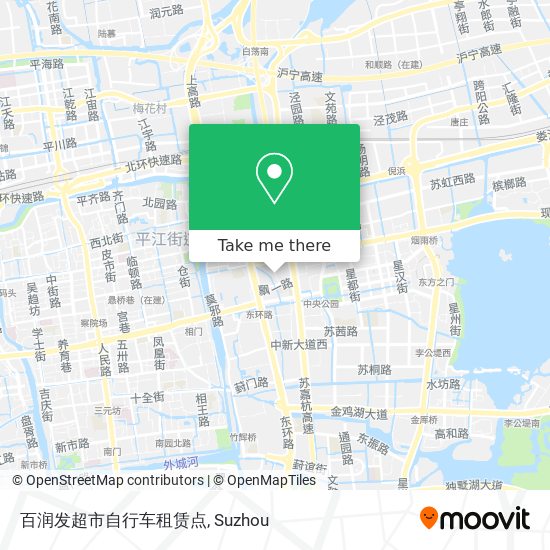 百润发超市自行车租赁点 map