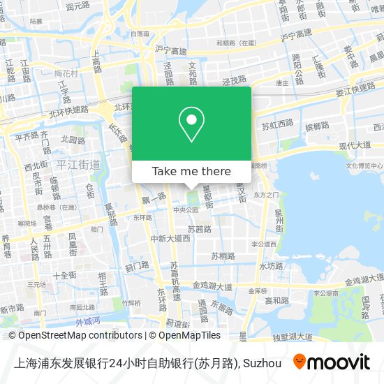 上海浦东发展银行24小时自助银行(苏月路) map