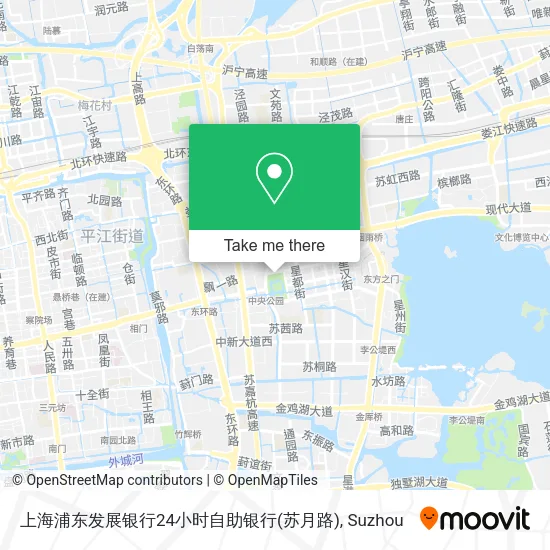 上海浦东发展银行24小时自助银行(苏月路) map