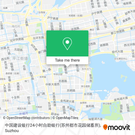 中国建设银行24小时自助银行(苏州都市花园储蓄所) map