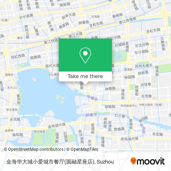 金海华大城小爱城市餐厅(圆融星座店) map