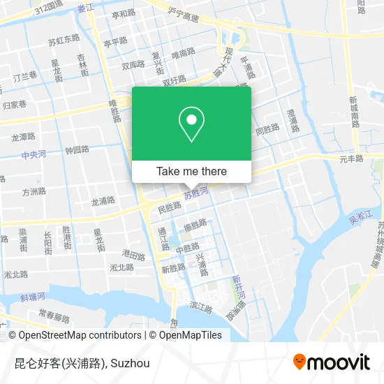 昆仑好客(兴浦路) map